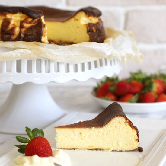 Low Carb Basque Burnt Cheesecake