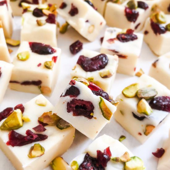 Cranberry-Pistachio Fudge