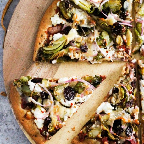 Roasted Brussels Sprouts Pizza