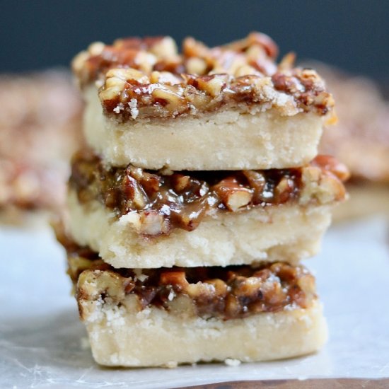 Caramel Pecan Vegan Shortbread