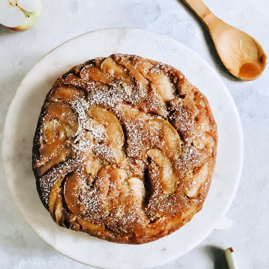 Apple Bourbon Upside-Down Cake