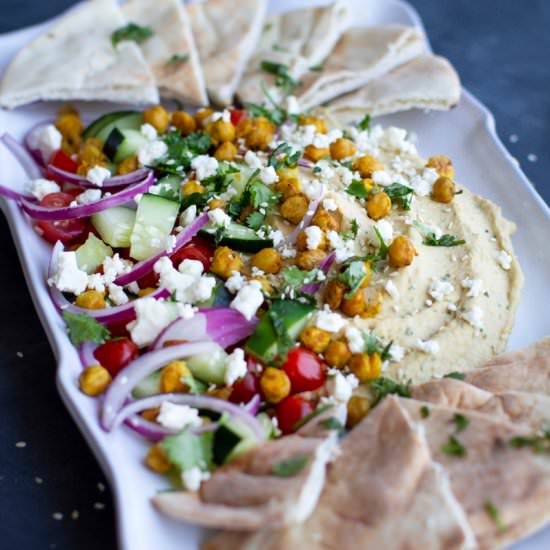 Loaded Mediterranean Hummus