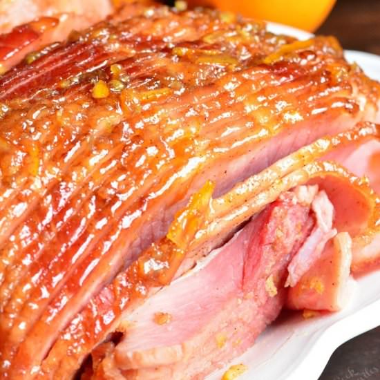 Baked Ham with Orange Honey Glaze