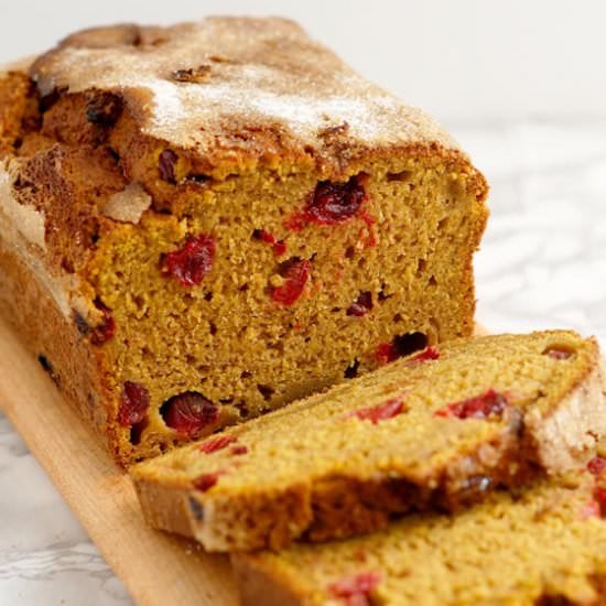 Pumpkin Cranberry Quick Bread