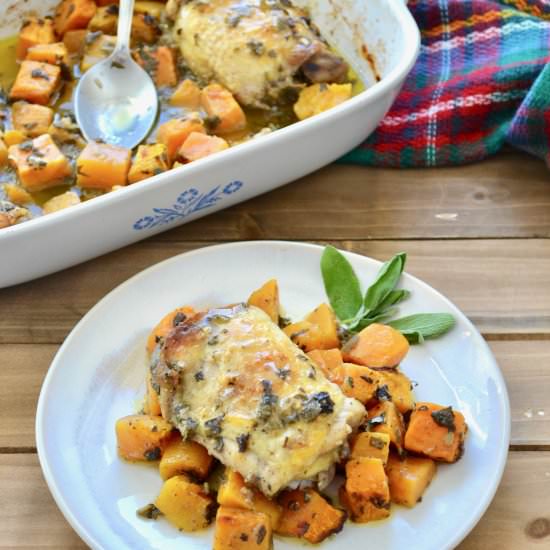 One Pan Parmesan Sage Chicken