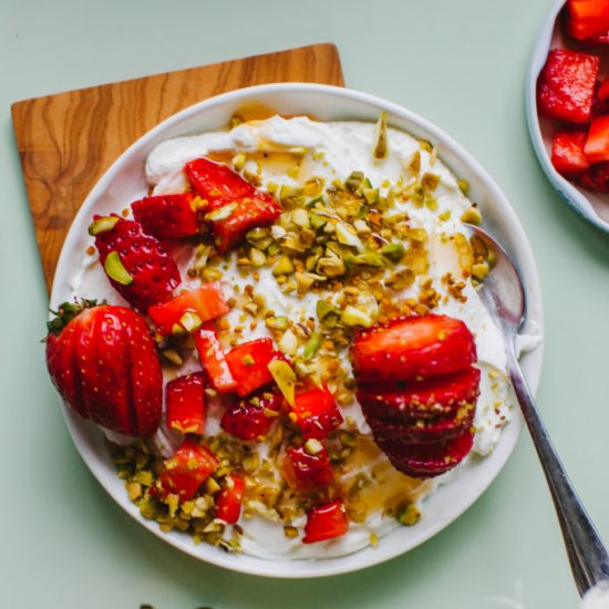 Pistachio Labneh Bowl