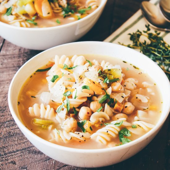 Chickpea Noodle Soup