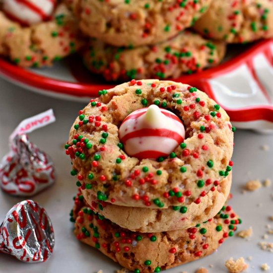 Christmas Sugar Blossom Cookies