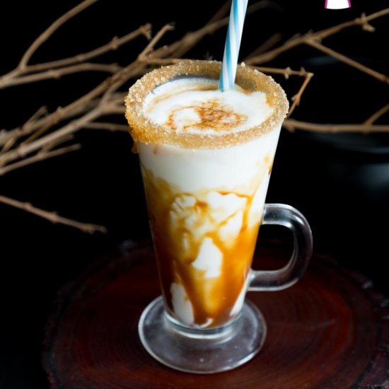 Homemade Caramel Eggnog