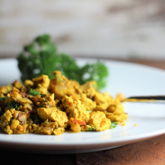 Garlicky Scrambled Tofu