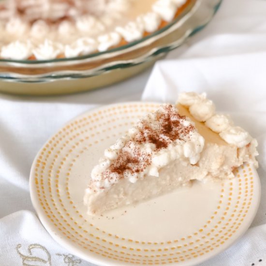 Low Carb Crustless Coconut Pie