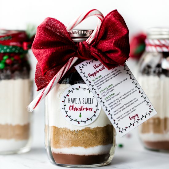 Christmas Cookies in a Jar