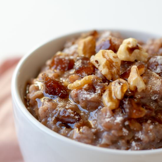 Farro Breakfast Pudding