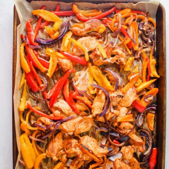 Sheet Pan Chicken Fajitas