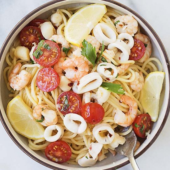 Seafood Scampi