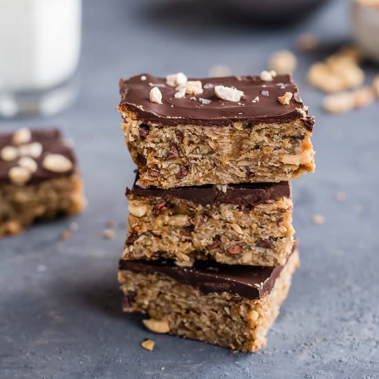 Peanut Butter Chocolate Oat Bars