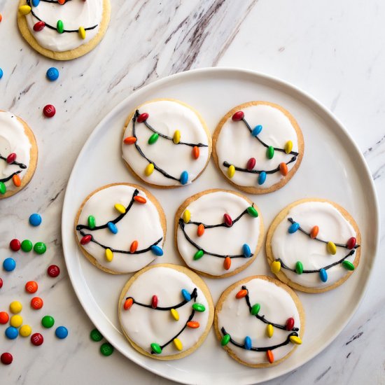 Christmas Lights Cookies