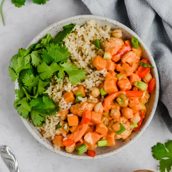 Vegetarian Butternut Curry Bowls