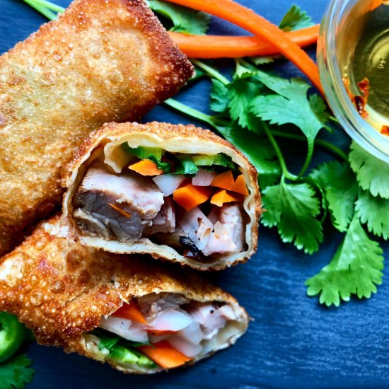 Pork Banh Mi Egg Roll