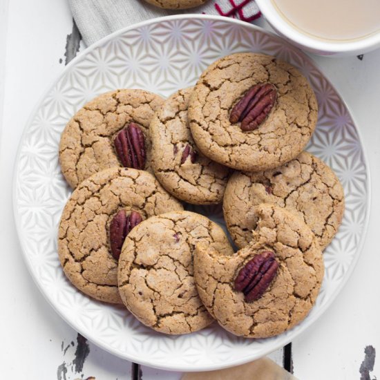 Vegan Cardamom Pecan Cookies