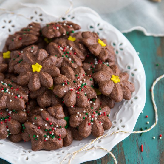 Chocolate Spritz Cookie