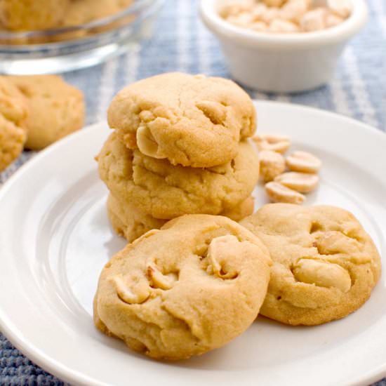 Salted Peanut Cookies