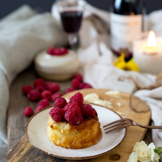 white chocolate lava cakes