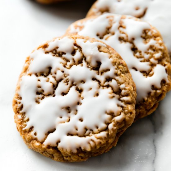 Iced Oatmeal Cookies