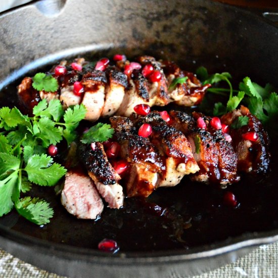 Seared Duck Breast with Pomegranate