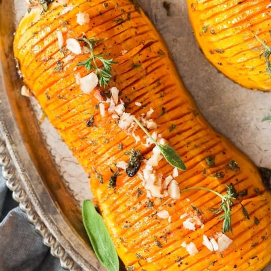 Honey Glazed Butternut Squash