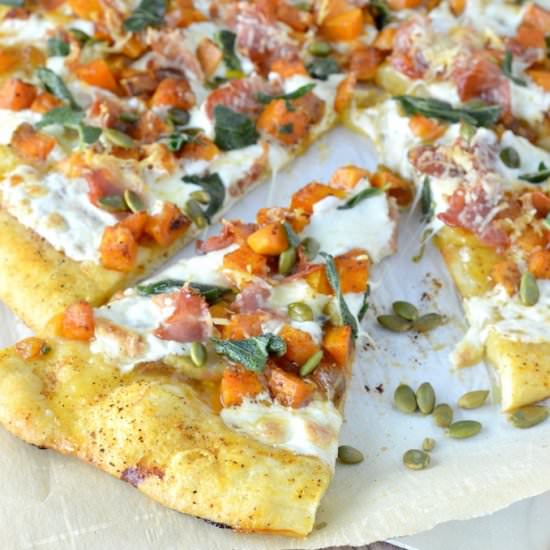 Roasted Butternut Squash Pizza