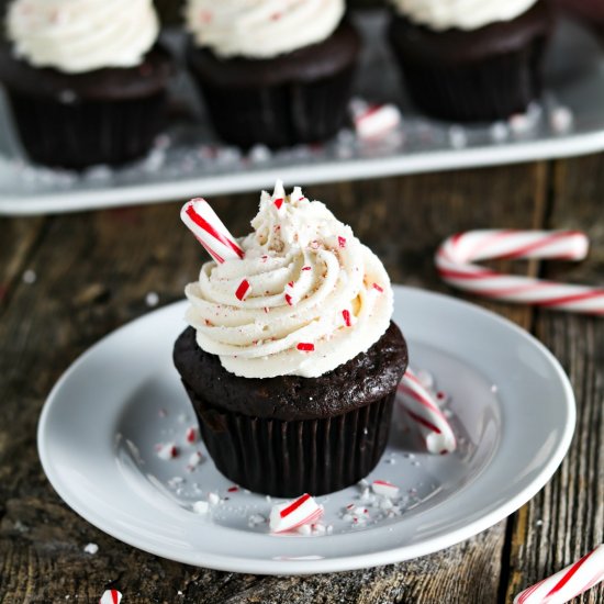 Vegan Chocolate Peppermint Cupcakes