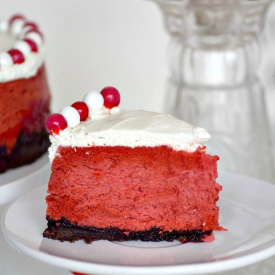 Instant Pot Red Velvet Cheesecake