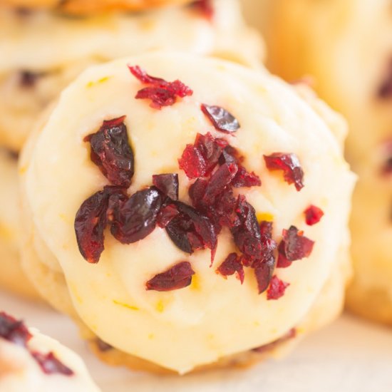 Cranberry Orange Sugar Cookies