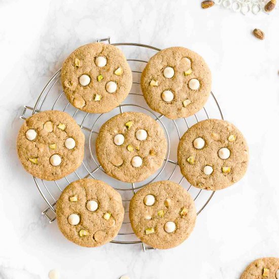 White Chocolate Pistachio Cookies