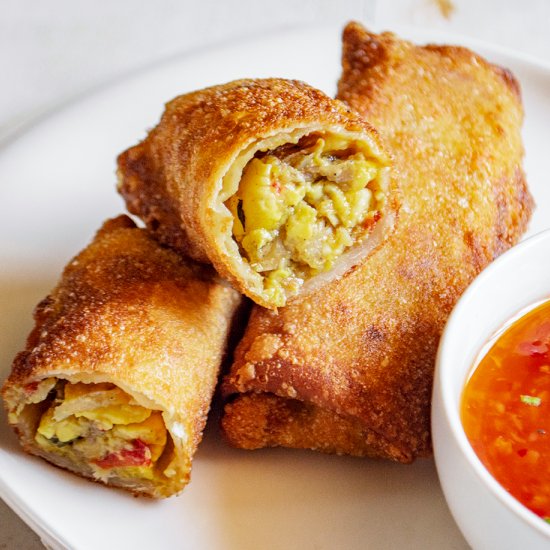 Ackee & Saltfish Egg Rolls