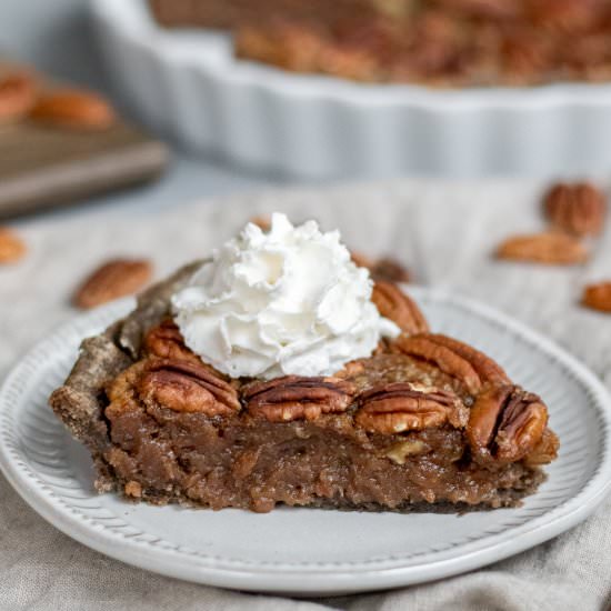 Vegan Bourbon Pecan Pie