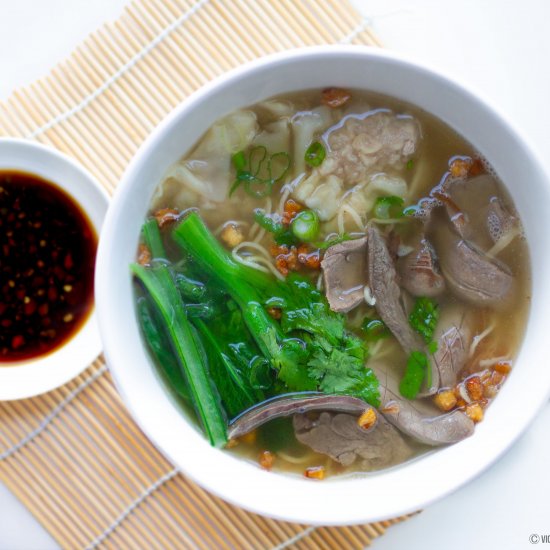 Chinese Pork & Organ Noodle Soup