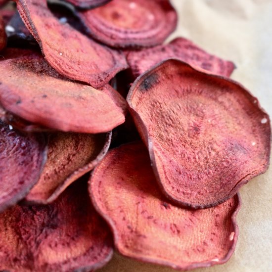 Crispy Baked Beet Chips