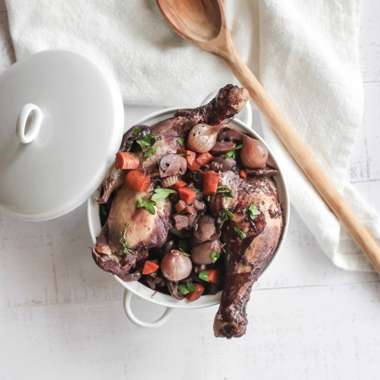 45 Minute Coq au Vin Dinner