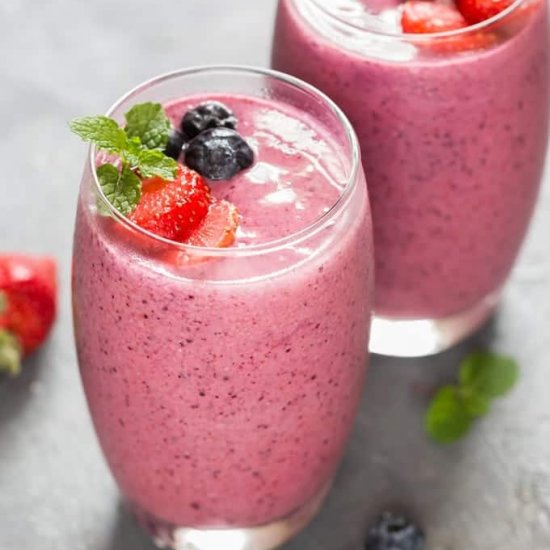 Mixed Berry Smoothie Recipe