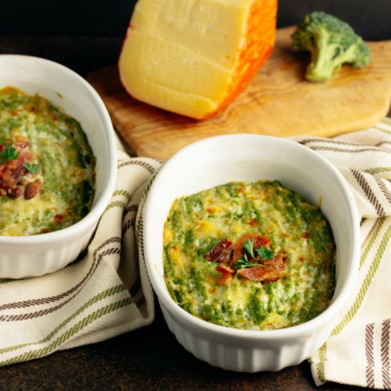 Cheesy Broccoli Mash with Bacon