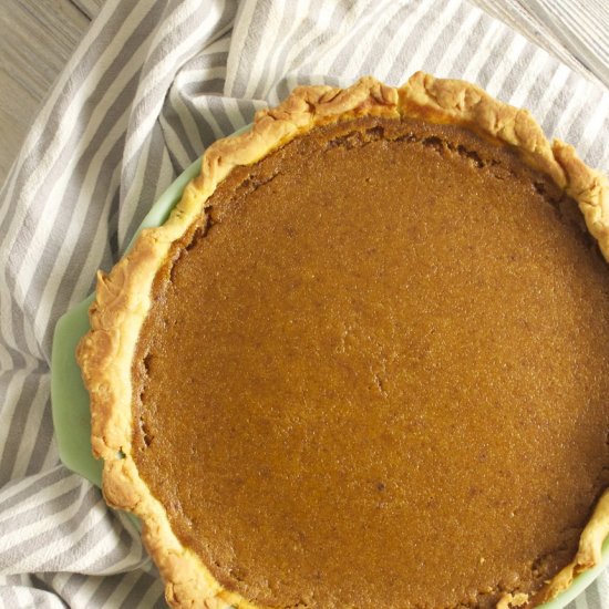 Brown butter pumpkin pie