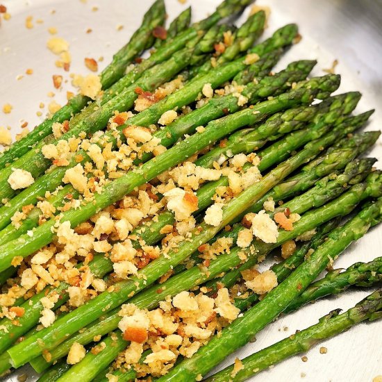 Pan Fried Garlic Asparagus