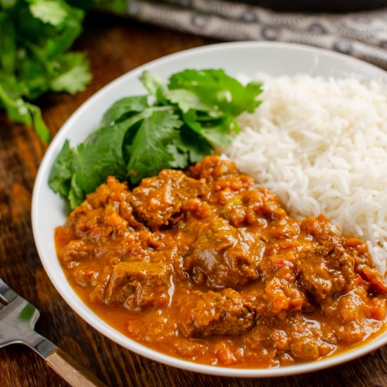 Instant Pot Bombay Beef Curry