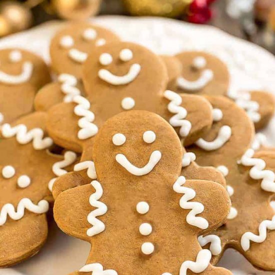 Keto Gingerbread Men cookies