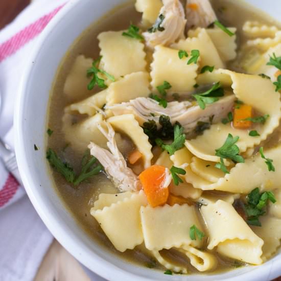 Easy 10 Min Chicken Noodle Soup