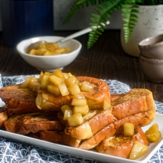 French Toast + Caramelized Apples