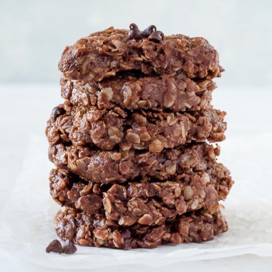 No-Bake Chocolate PB Cookies