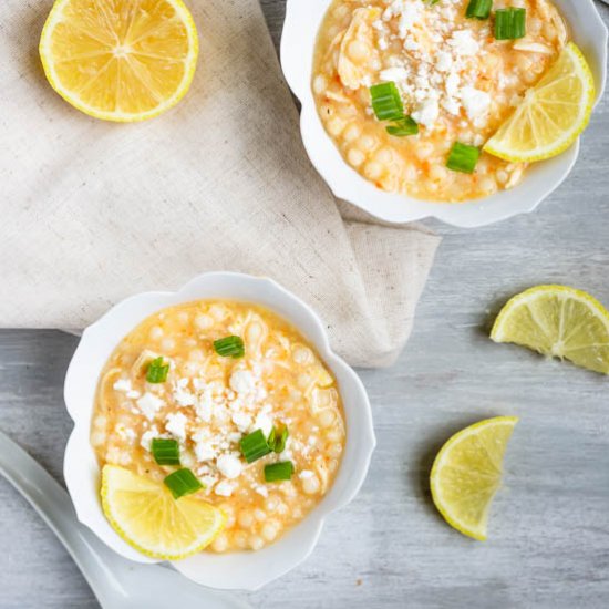 Instant Pot Lemon Egg Chicken Soup